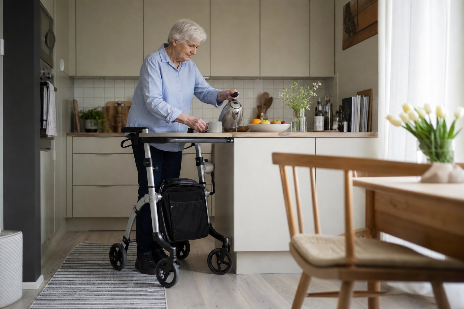 Gåstativ och gåbord – vilket ger rätt stöd hemma?