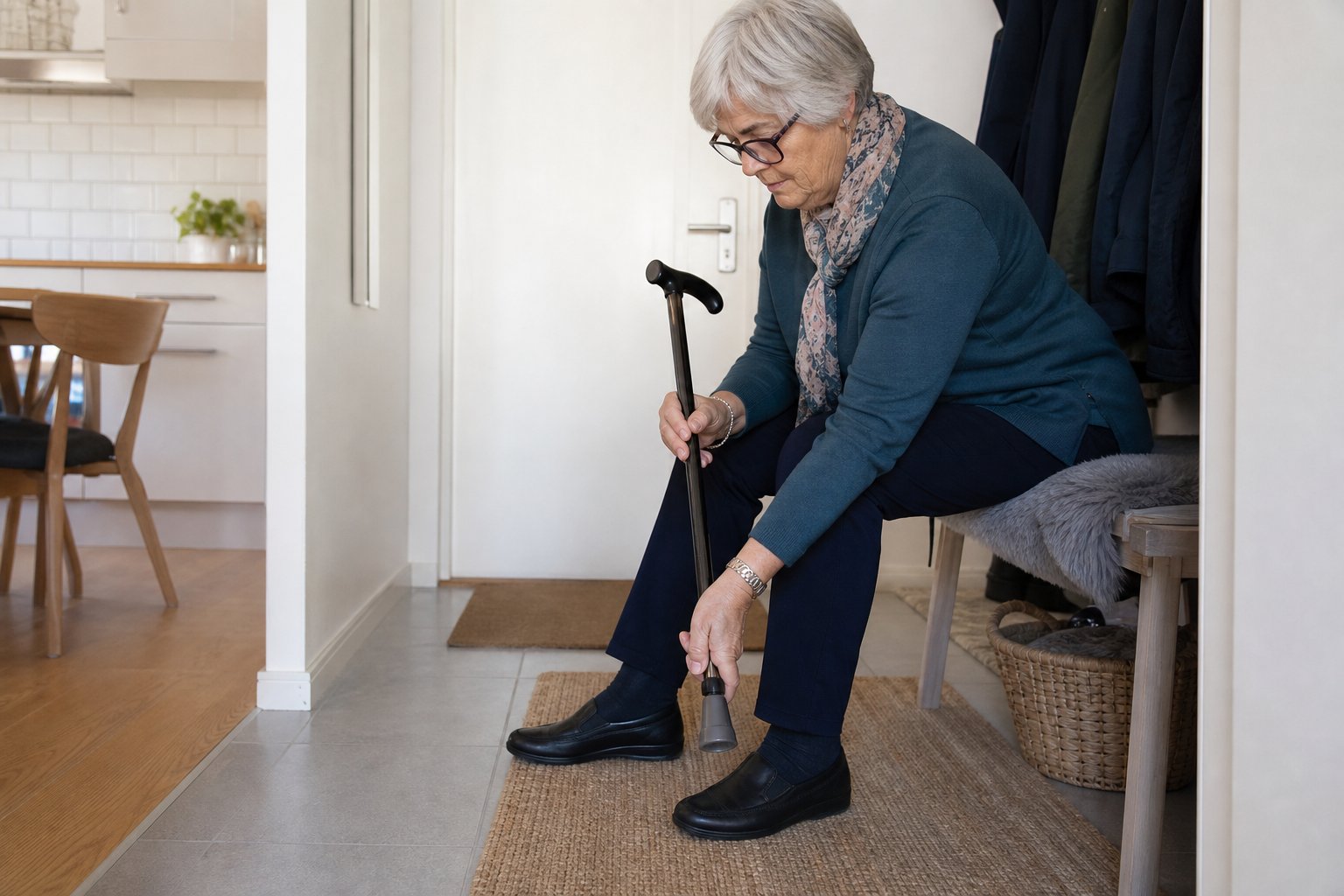 Gummifot till käpp – när den behöver bytas