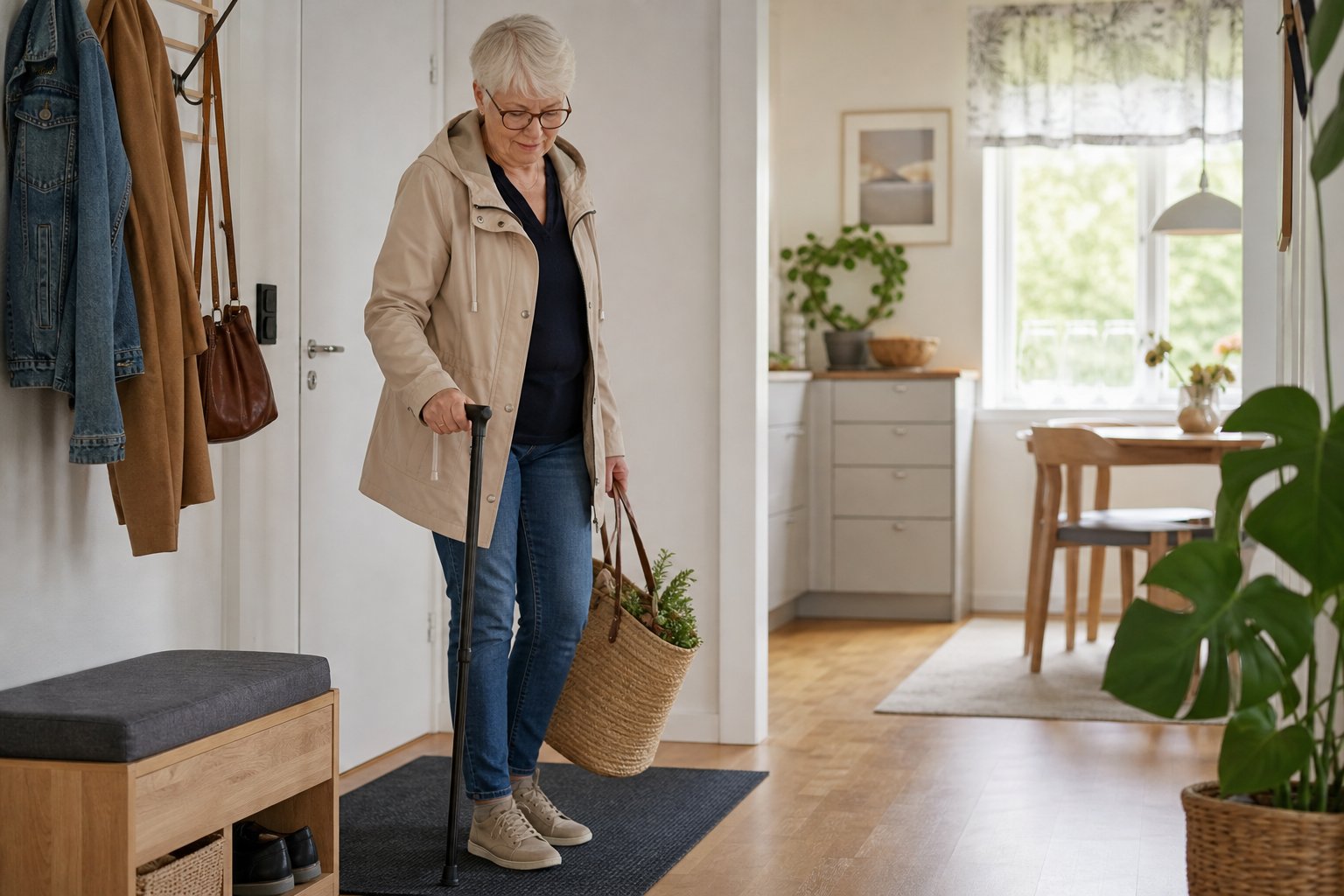 Välj handtag på käppen – ergonomiskt grepp eller klassisk form