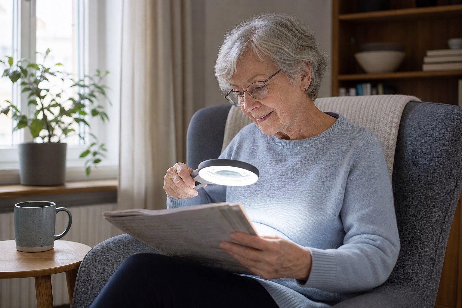 Förstoringsglas med lampa – välj modell för läsning hemma
