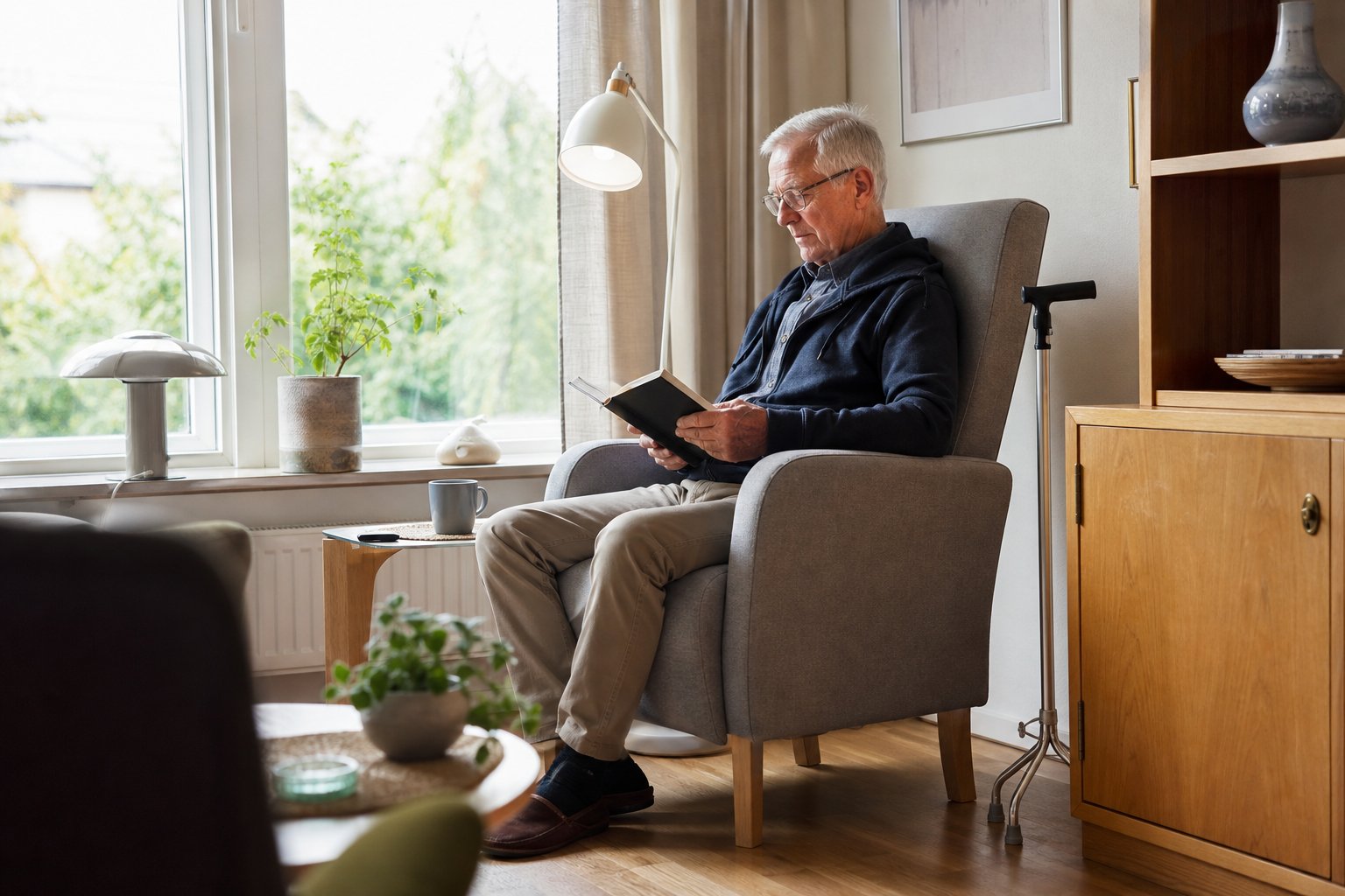 Läshjälpmedel hemma – belysning, stöd och förstoring