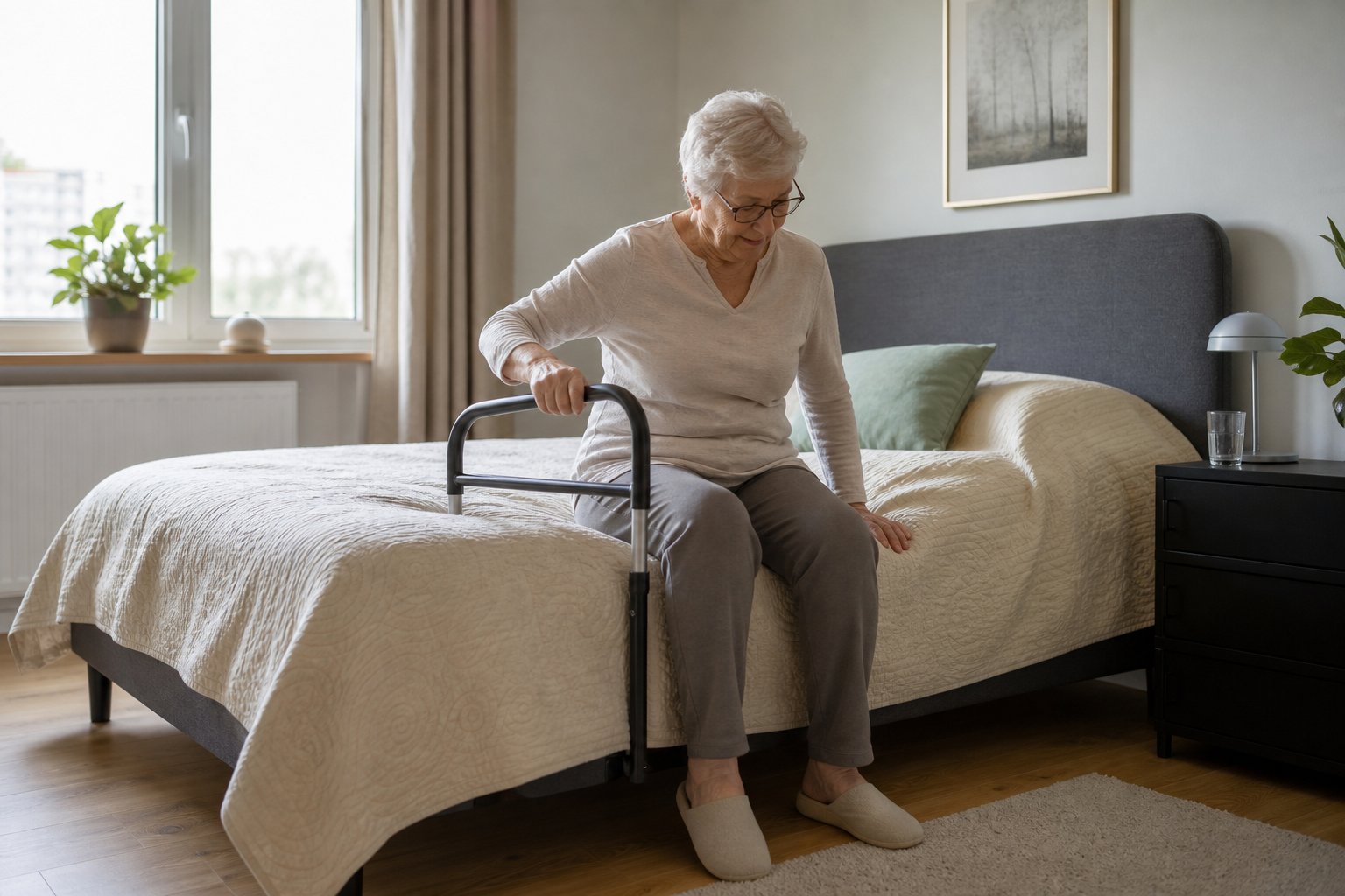 Sänggrind för vuxen – vad ska passa sängens mått?