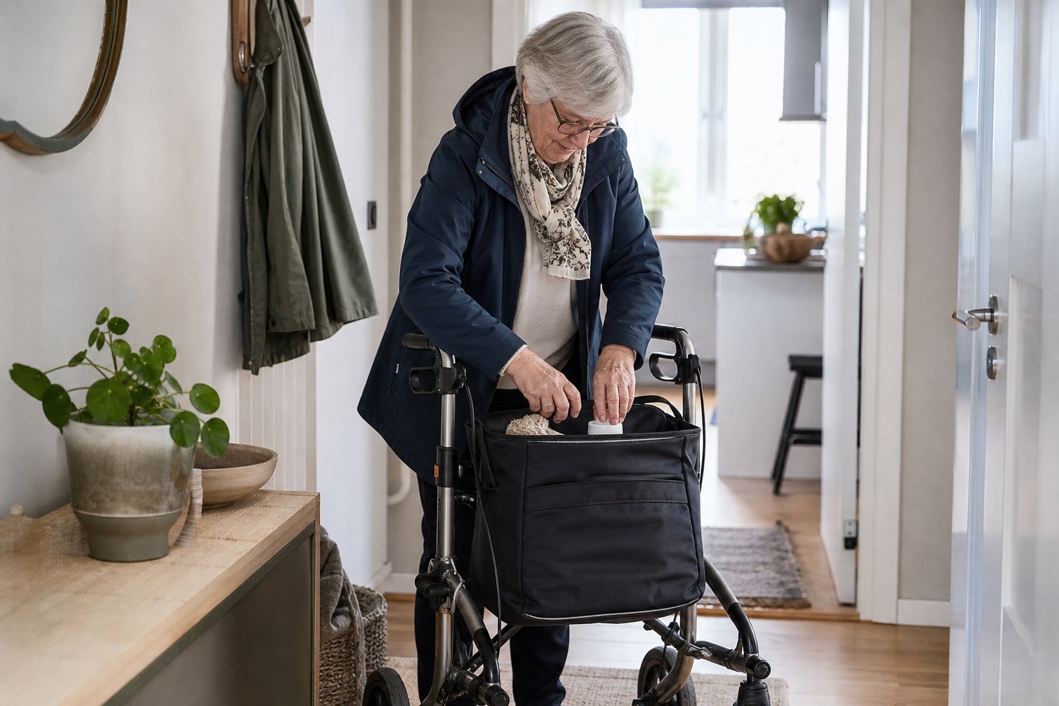 Packa en rollatorväska – fördela vikt och ha det viktigaste nära
